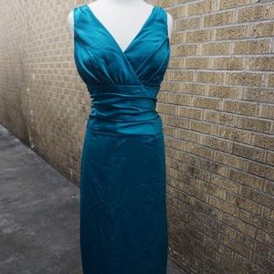 Teal formal gown